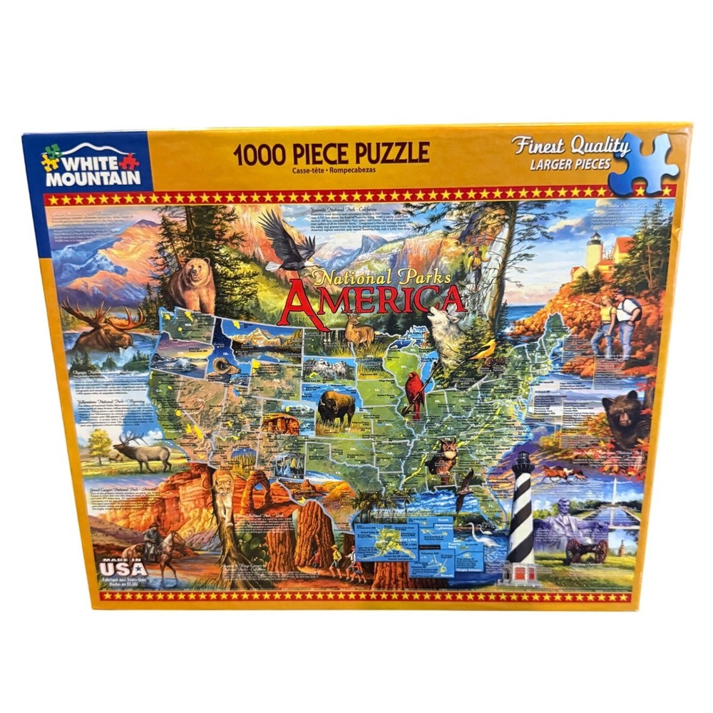 NEW White Mountain National Parks America 1000‎ Piece Jigsaw Puzzle